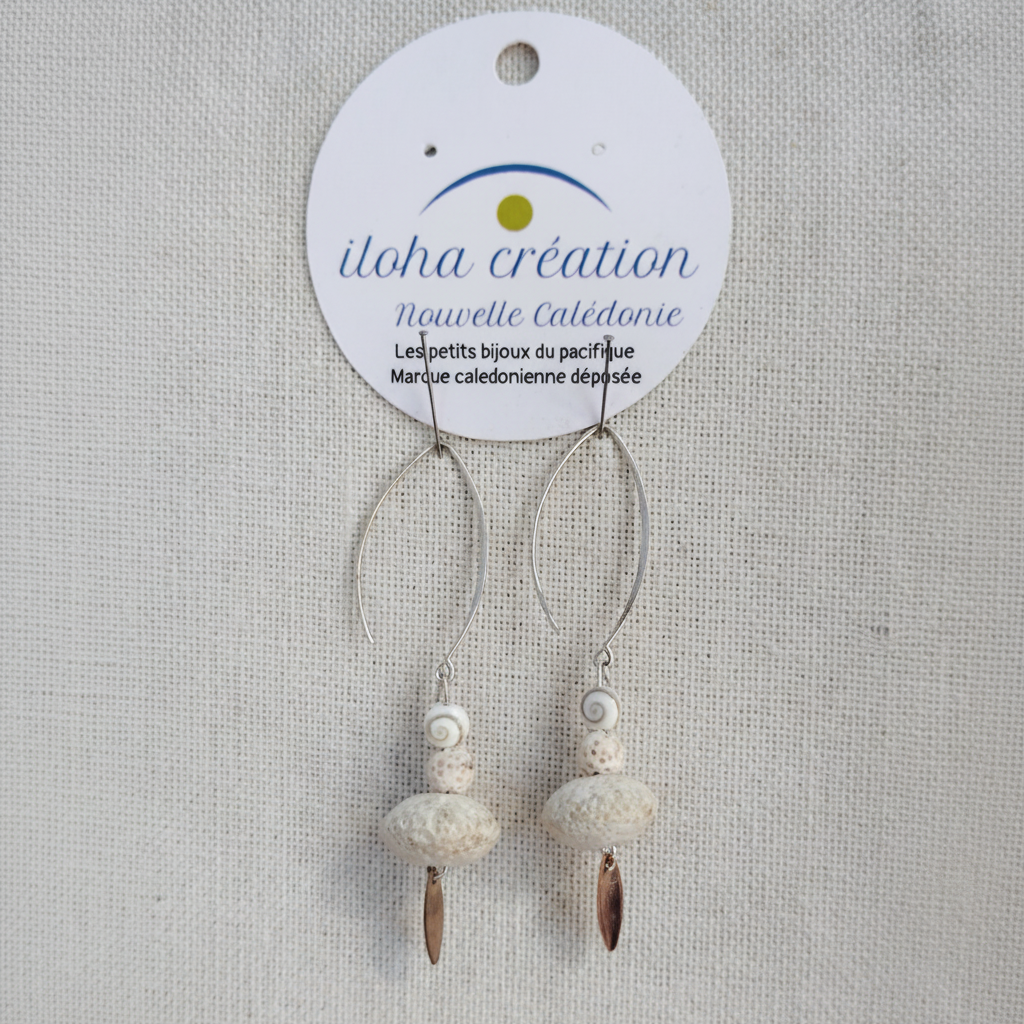 boucle d'oreilles TARE 3 iloha création