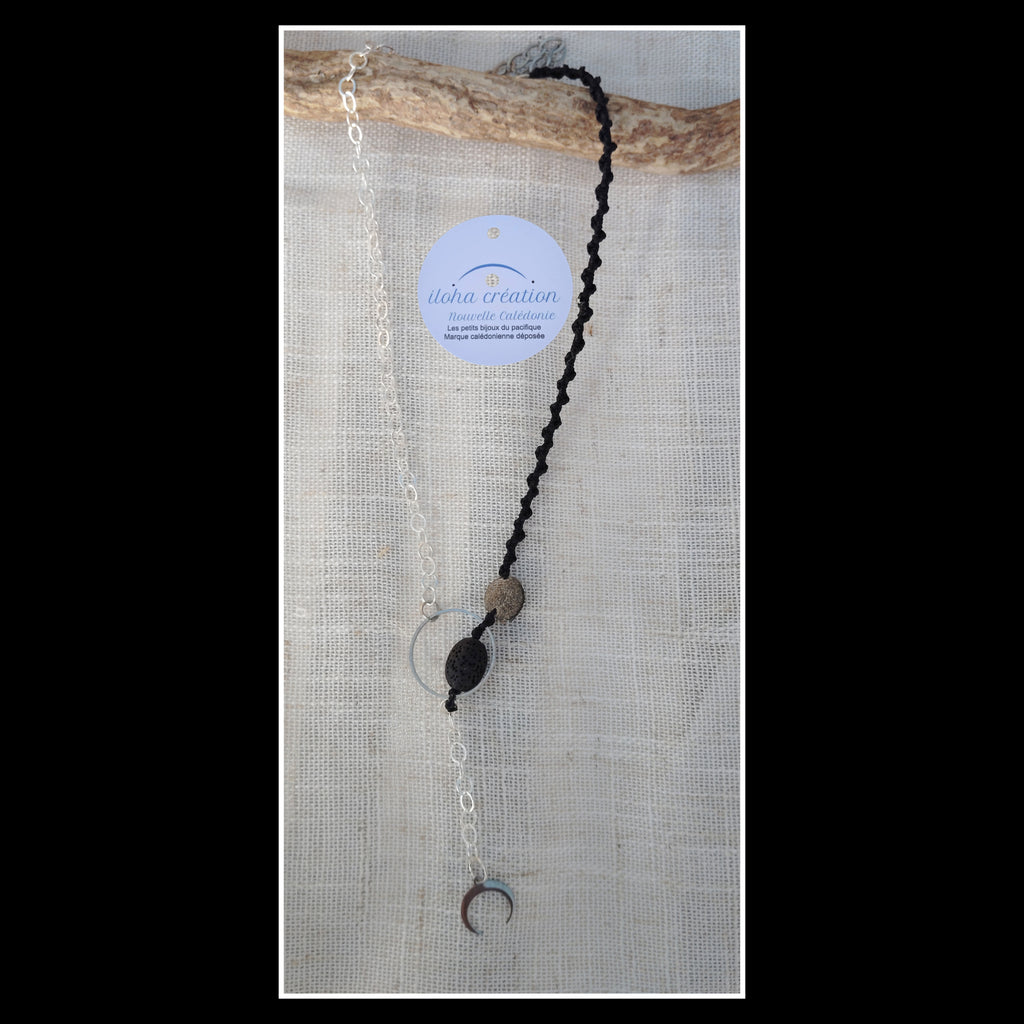 Collier Pièce Unique 1 — Macramé & Argent 925