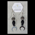 Boucles d'oreilles TAMARIN 3 — Pierre volcanique & Argent 925