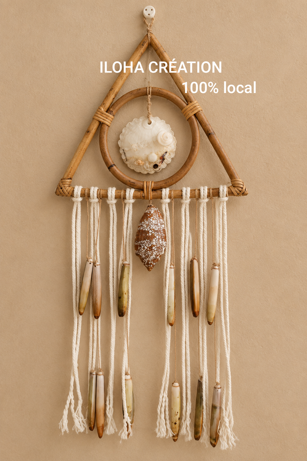 Mobile  de décoration Koe7- Attrape rêve de Nouvelle Calédonie -Artisanale