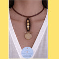 Collier FAÎTIÈRE 7 avec graine de Wawa tranché