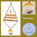 Beach house  de décoration Koe 8 -Déco exterieur ou interieur -inclusion résine avec sable de nouvelle calédonie-Artisanal