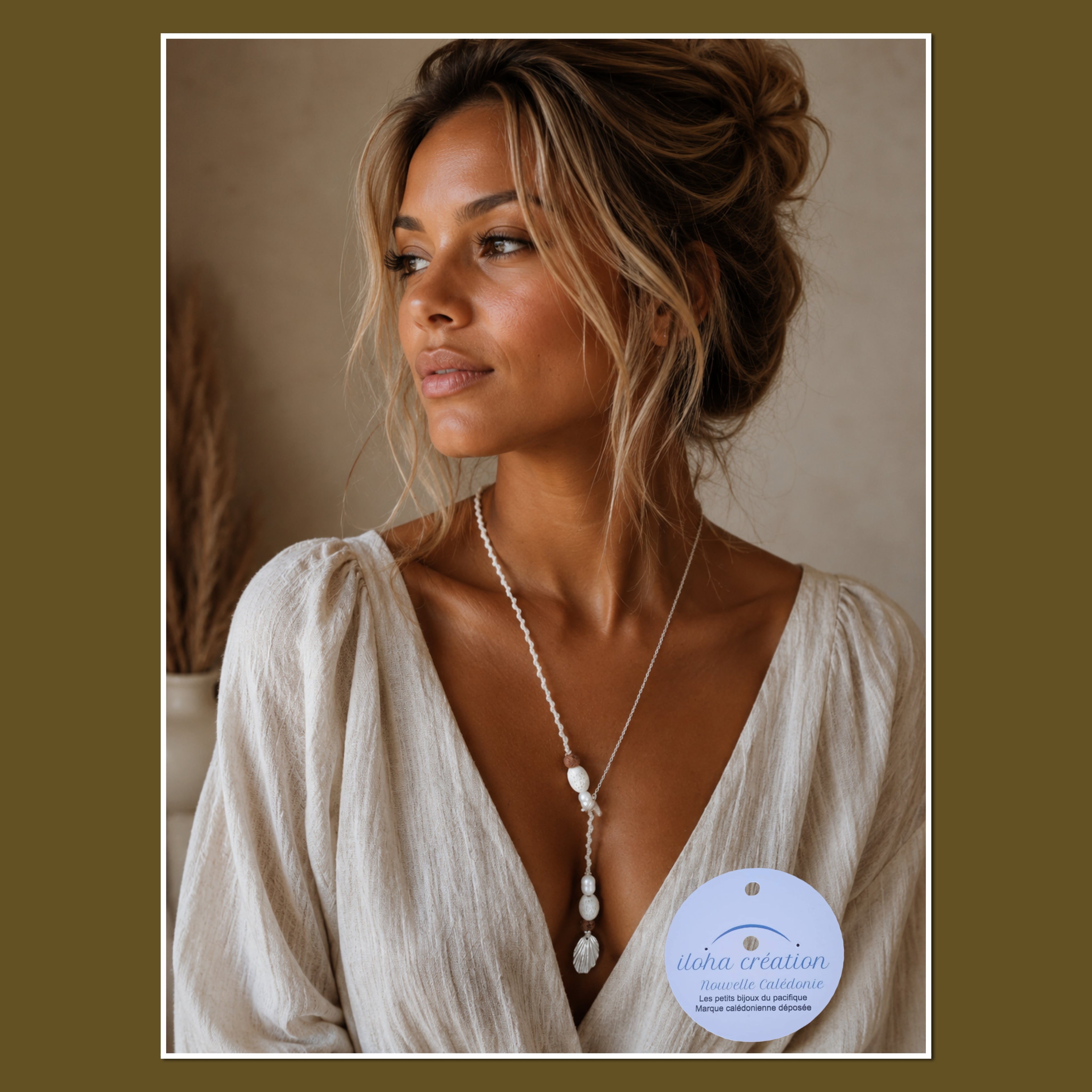 Collier Pièce Unique  2 — Macramé & Argent 925