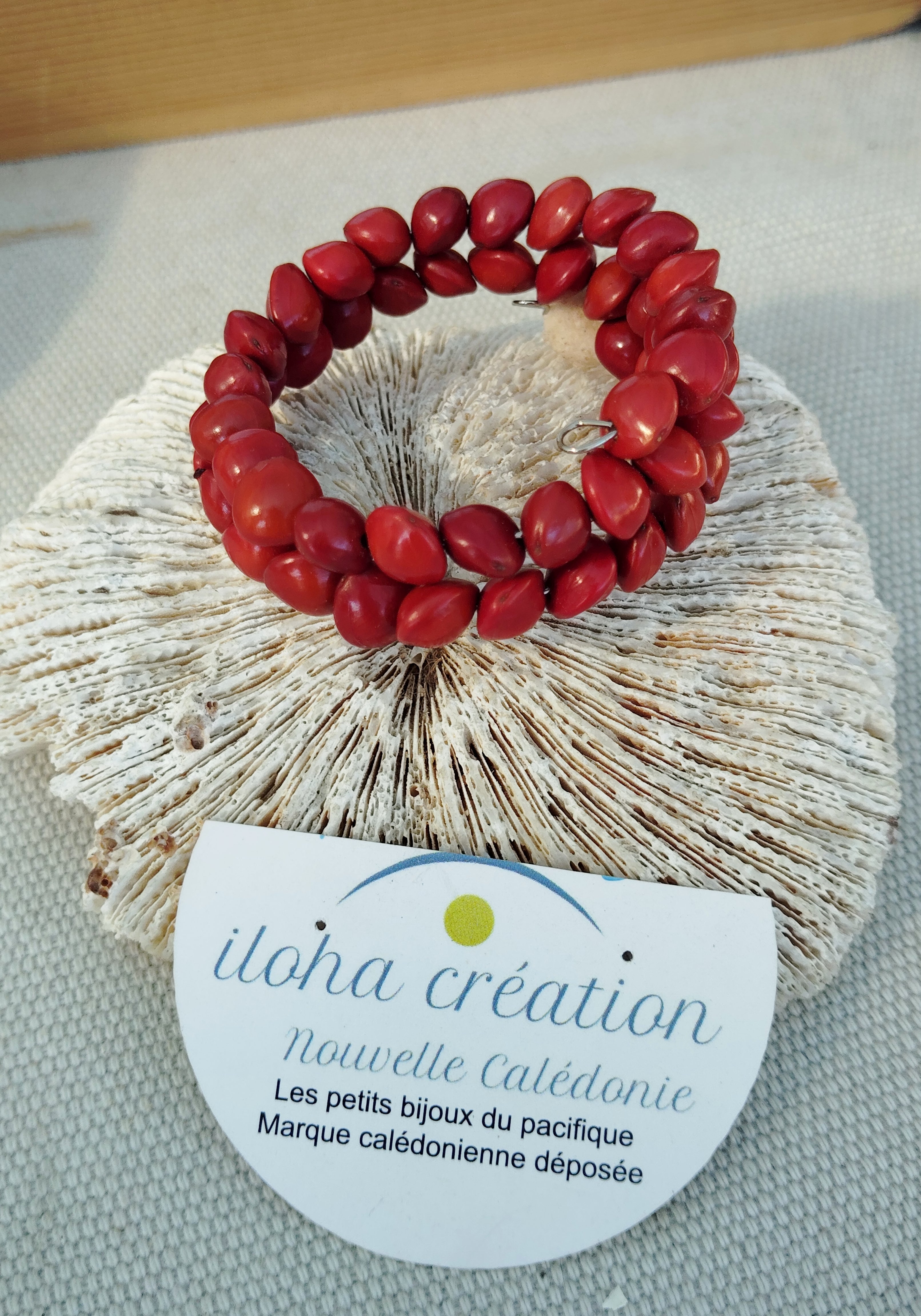 Bracelet spiral LIFOU1 2 rangs