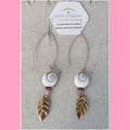Boucles d'oreilles fait main OPERCULE 4 & gold filled 14k
