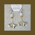 Boucles d'oreilles fait main OPERCULE 2 & gold filled 14k